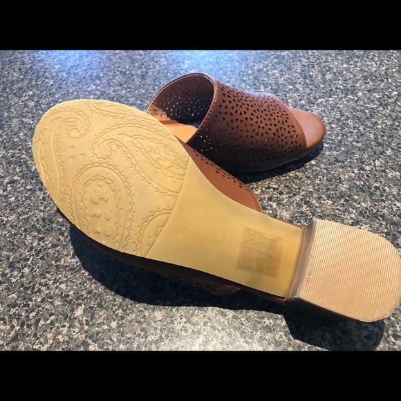 TAXI, NWT, ladies size 6, brown block heel slide - Picture 3 of 3